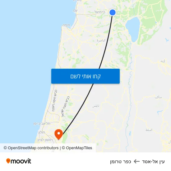 מפת עין אל-אסד לכפר טרומן
