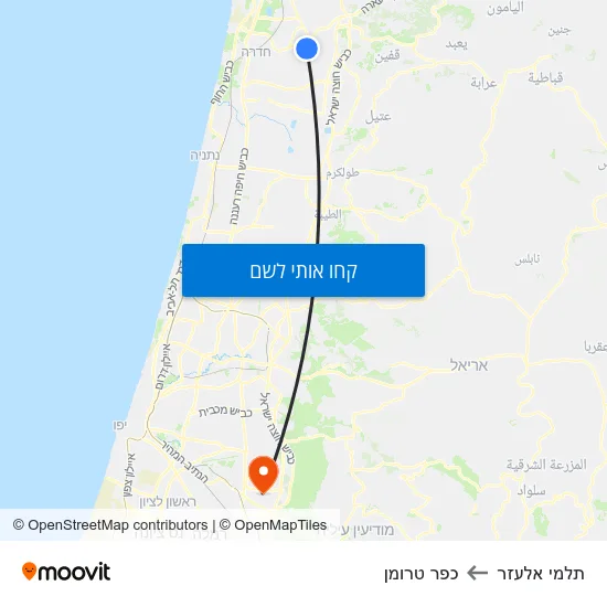 מפת תלמי אלעזר לכפר טרומן