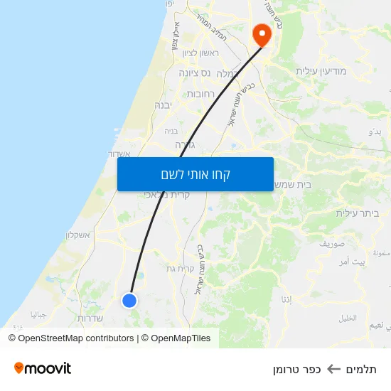 מפת תלמים לכפר טרומן