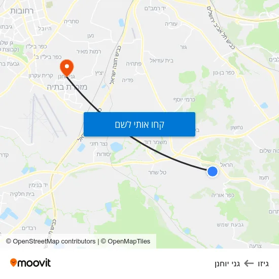 מפת גיזו לגני יוחנן