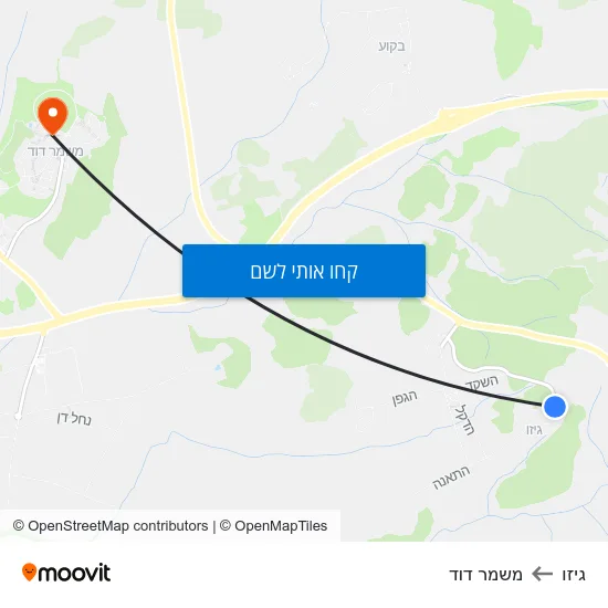 מפת גיזו למשמר דוד