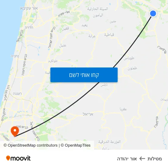 מפת מסילות לאור יהודה
