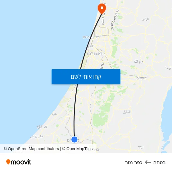מפת בטחה לכפר נטר