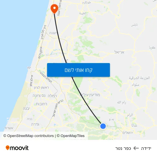 מפת ידידה לכפר נטר