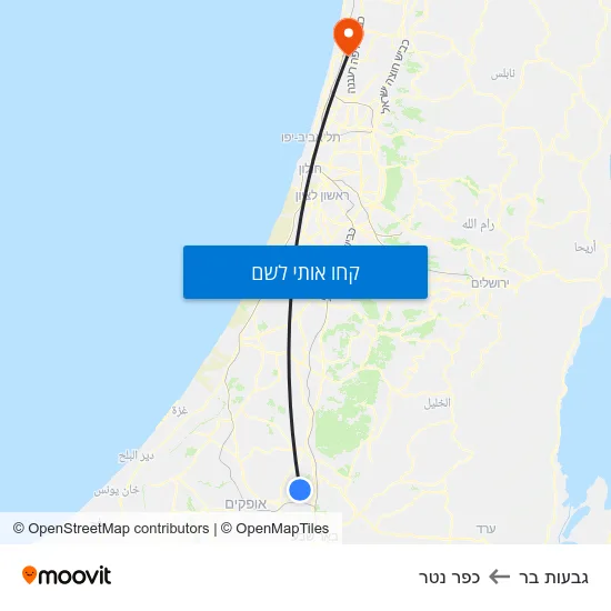 מפת גבעות בר לכפר נטר