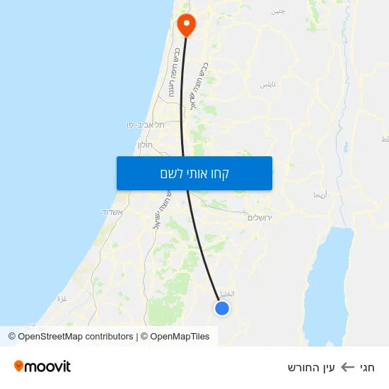 מפת חגי לעין החורש