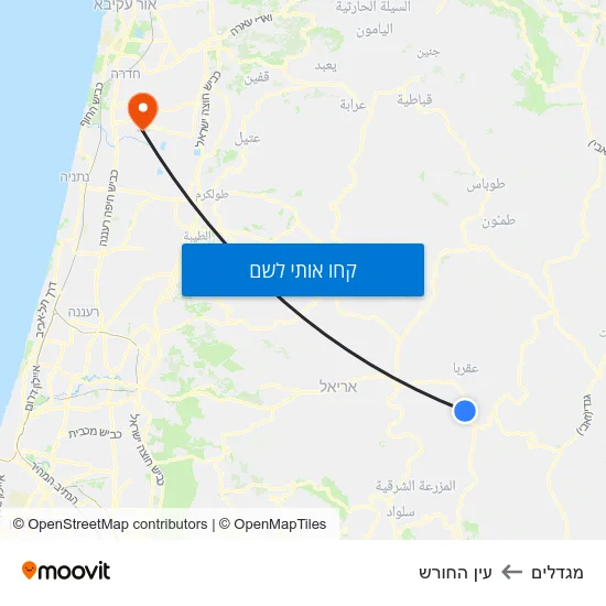 מפת מגדלים לעין החורש