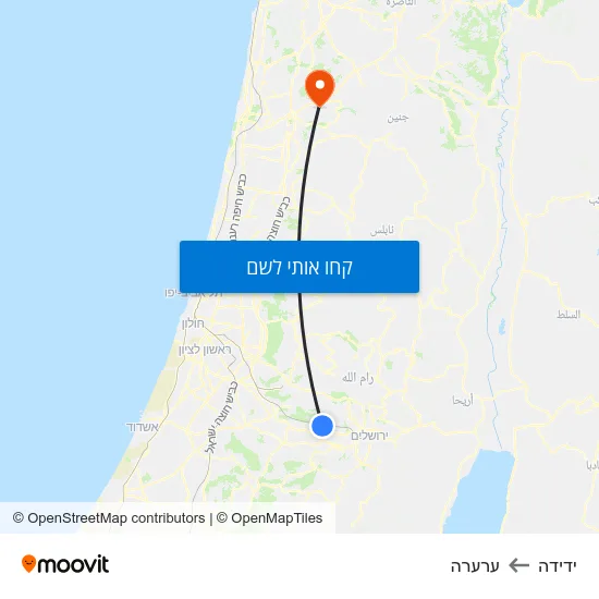 מפת ידידה לערערה