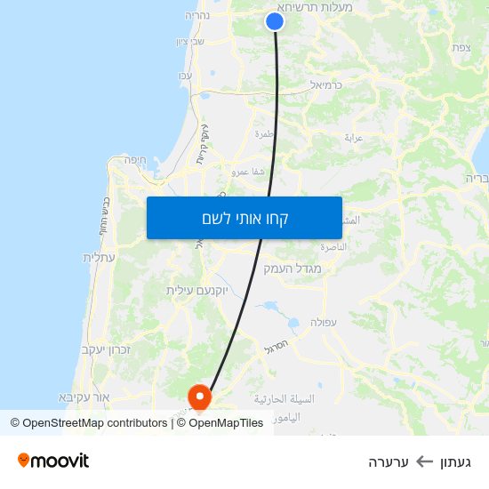 מפת געתון לערערה