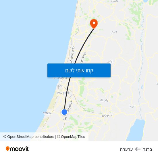 מפת ברנר לערערה