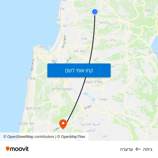 מפת גיתה לערערה