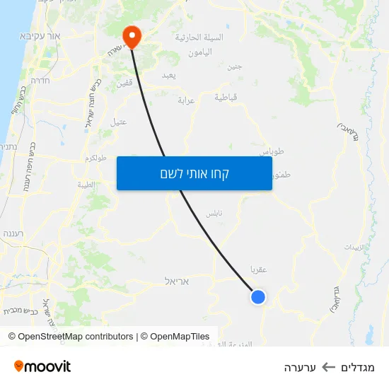 מפת מגדלים לערערה