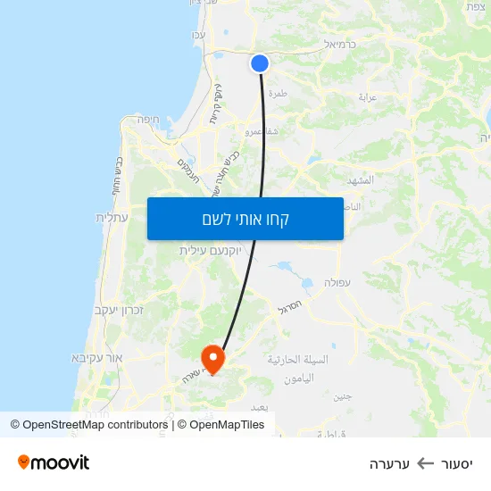 מפת יסעור לערערה