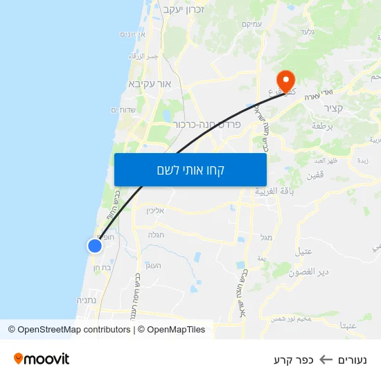 מפת נעורים לכפר קרע