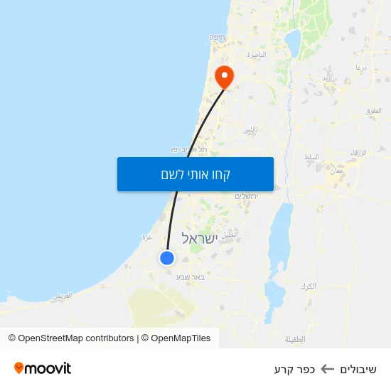 מפת שיבולים לכפר קרע