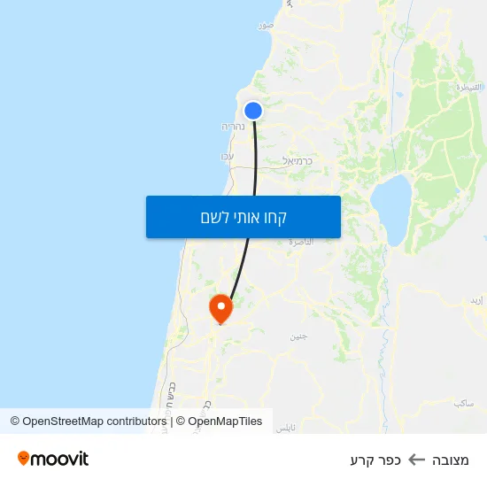 מפת מצובה לכפר קרע