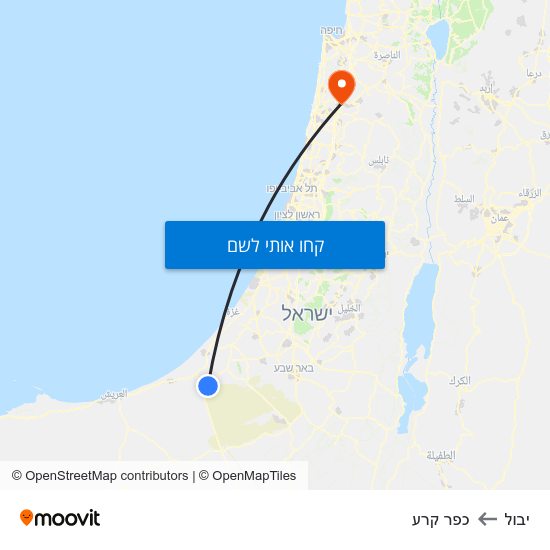 מפת יבול לכפר קרע