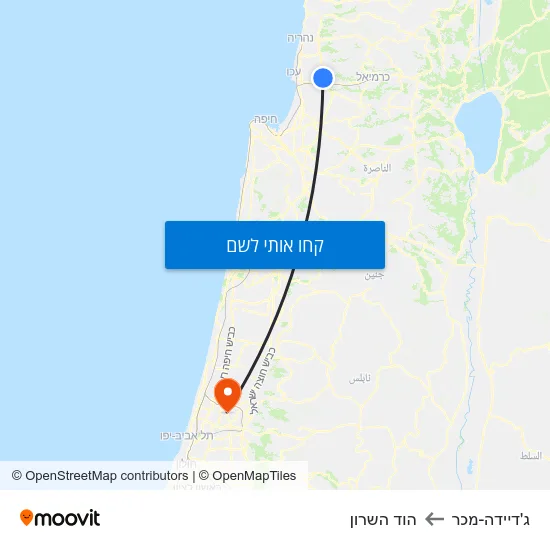 מפת ג'דיידה-מכר להוד השרון