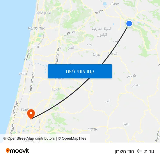 מפת נורית להוד השרון