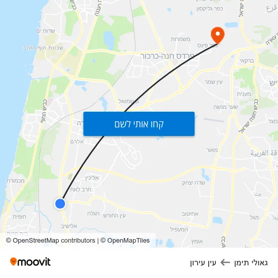 מפת גאולי תימן לעין עירון