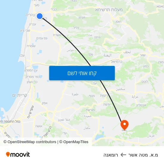 מפת מ.א. מטה אשר לרומאנה