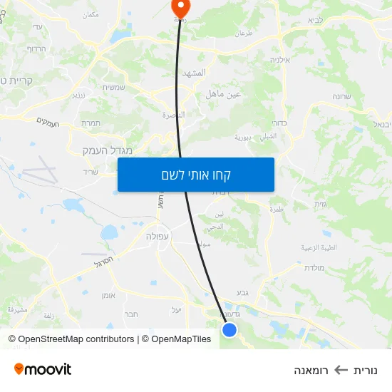 מפת נורית לרומאנה
