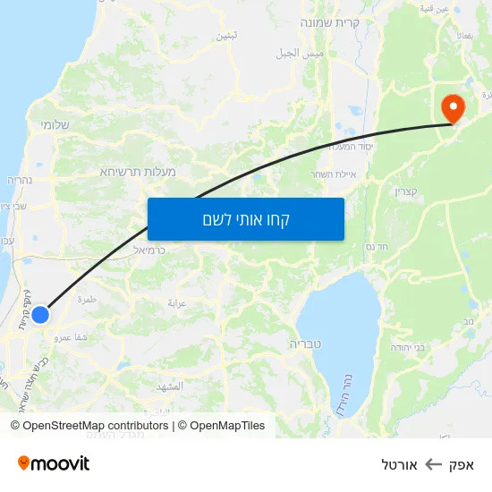 מפת אפק לאורטל