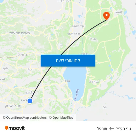 מפת נוף הגליל לאורטל