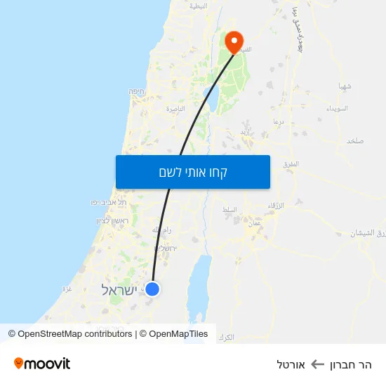 מפת הר חברון לאורטל