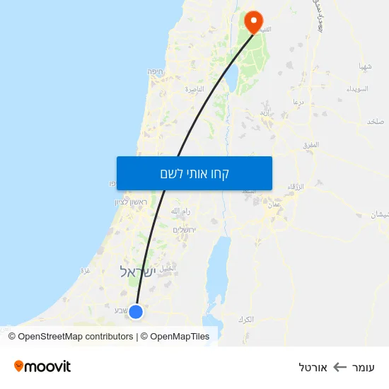 מפת עומר לאורטל