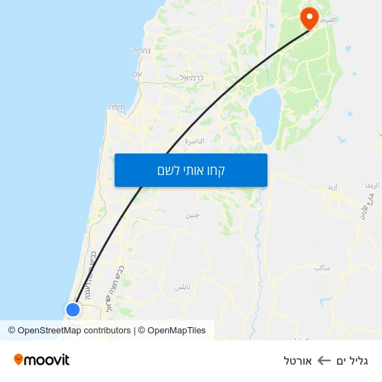 מפת גליל ים לאורטל