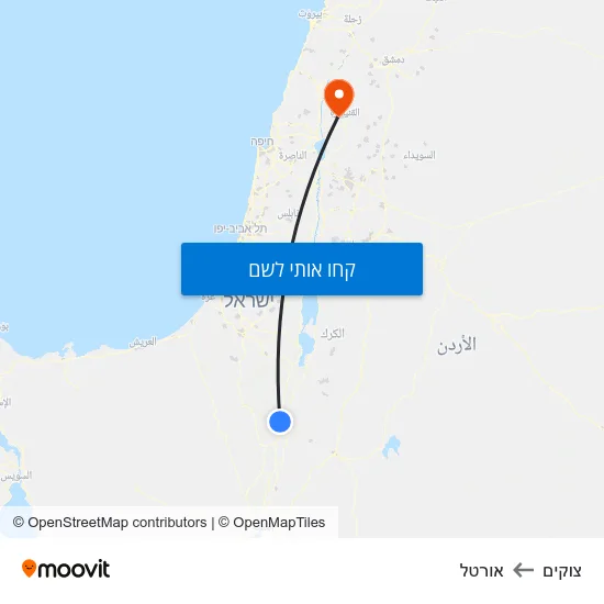 מפת צוקים לאורטל