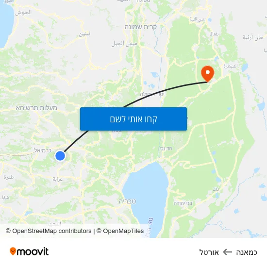מפת כמאנה לאורטל