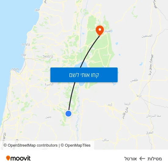 מפת מסילות לאורטל