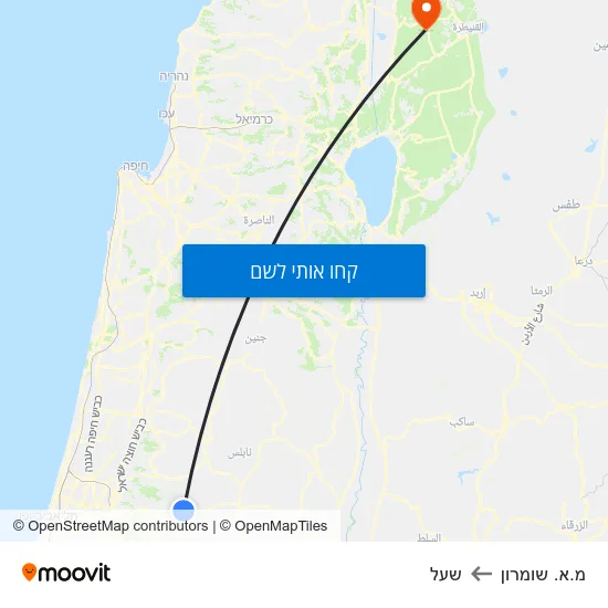 מפת מ.א. שומרון לשעל