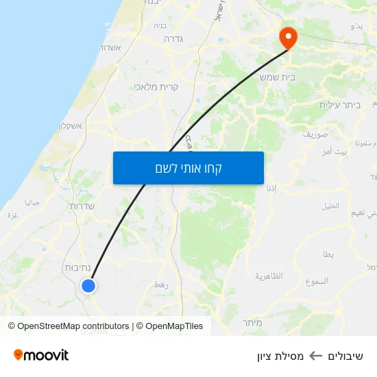 מפת שיבולים למסילת ציון