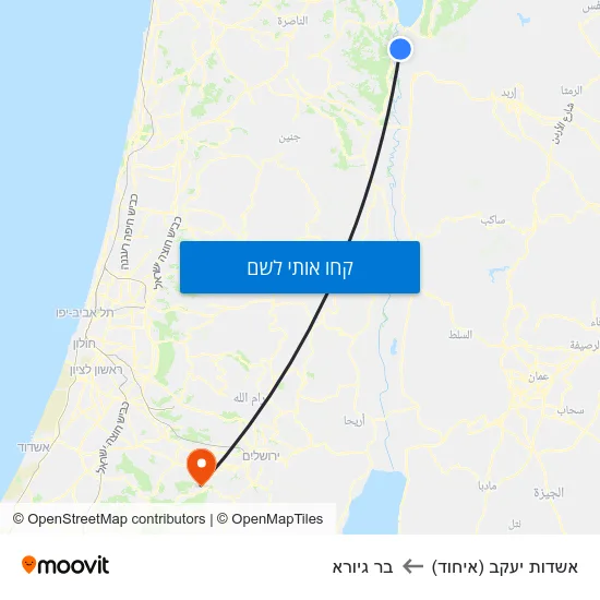 מפת אשדות יעקב (איחוד) לבר גיורא