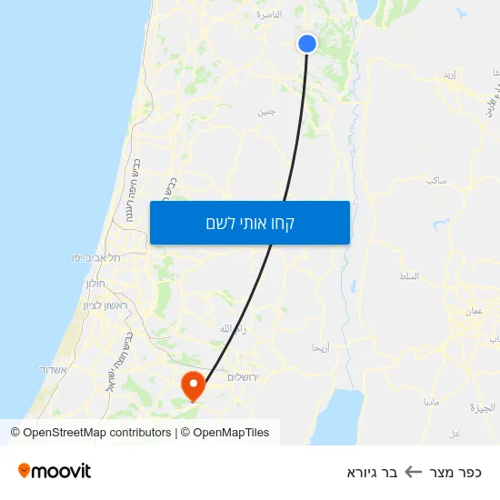 מפת כפר מצר לבר גיורא