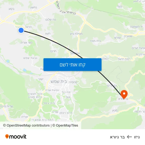 מפת גיזו לבר גיורא