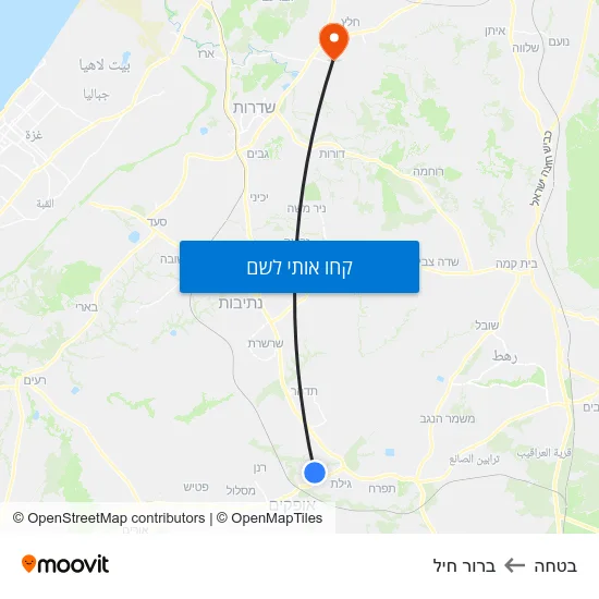 מפת בטחה לברור חיל