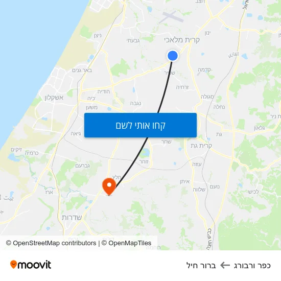 מפת כפר ורבורג לברור חיל