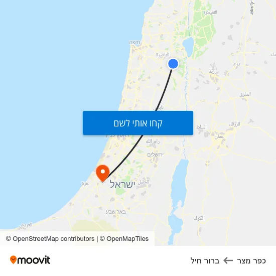 מפת כפר מצר לברור חיל