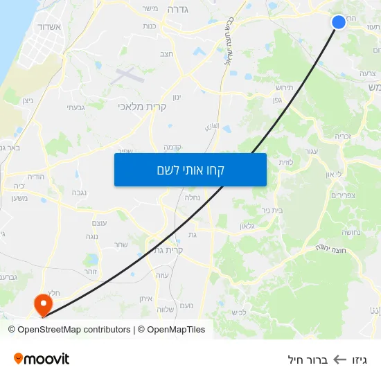 מפת גיזו לברור חיל