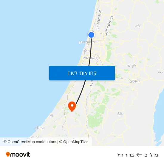 מפת גליל ים לברור חיל