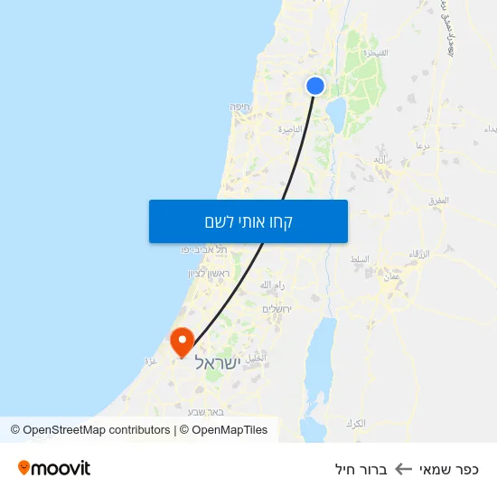מפת כפר שמאי לברור חיל