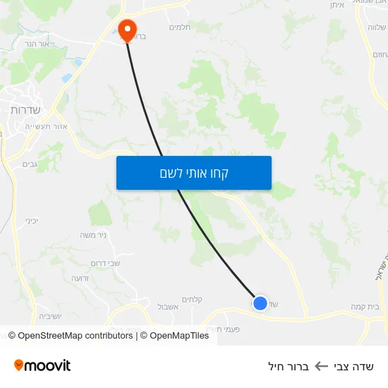 מפת שדה צבי לברור חיל