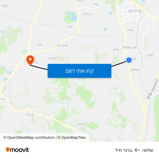 מפת שלווה לברור חיל