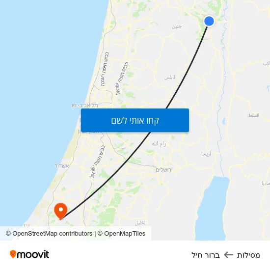 מפת מסילות לברור חיל