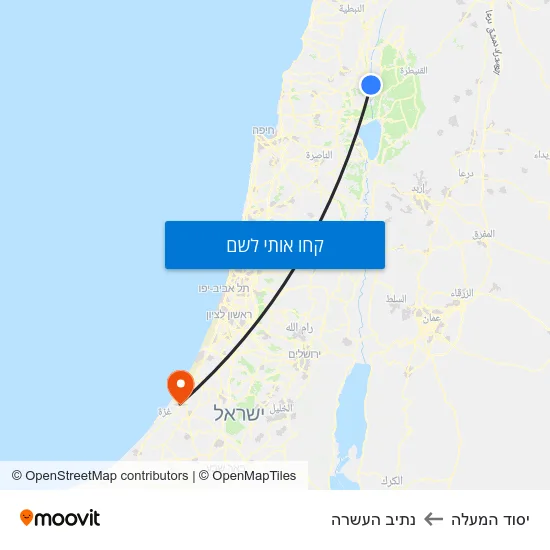 מפת יסוד המעלה לנתיב העשרה