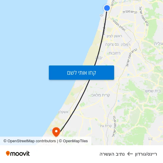 מפת ריינס/גורדון לנתיב העשרה